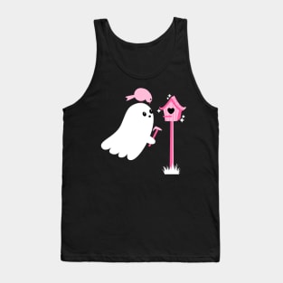 Ghost and Birdhouse Tank Top